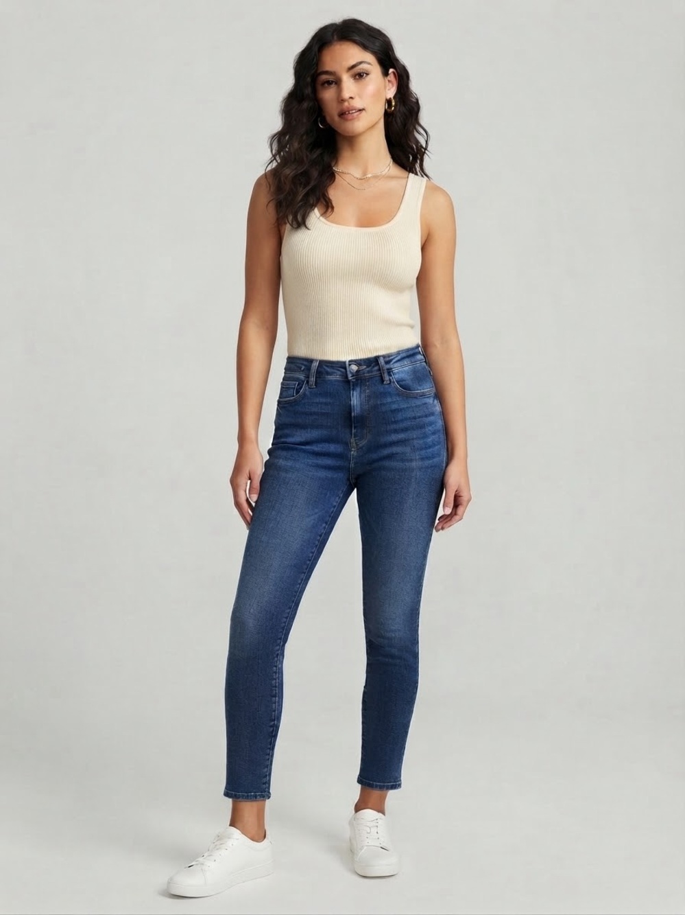Judy Blue Dark Blue Mid-Rise Boyfriend Jeans